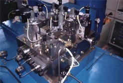 Hydraulic manifold station for a 1500 ton Extrusion press